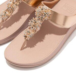 New without Original Box FitFlop Galaxy Sandal in  Rose Gold - 8